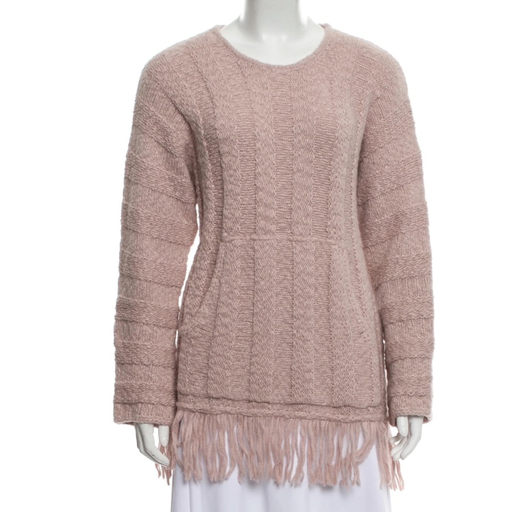 Mauve Raquel Allegra alpaca and merino wool lightweight sweater